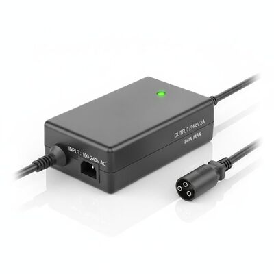 Зарядное устройство для аккумулятора электровелосипеда максимальной мощностью 84 Вт с выходом 54,6 В 2 А и входом переменного тока 100-240 В для электровелосипедов